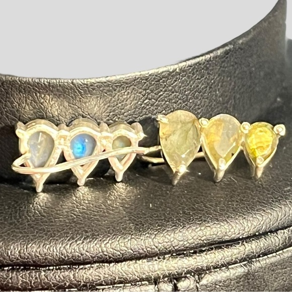 Labradorite Climber Earrings - Picture 2 of 5